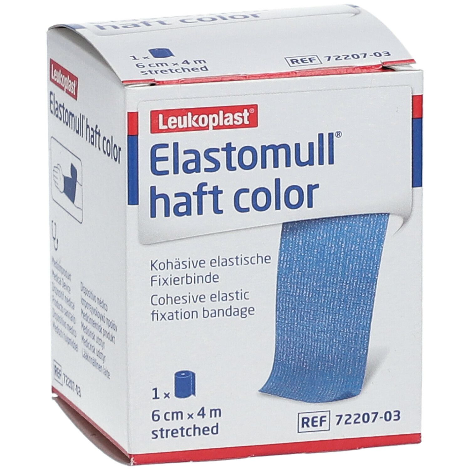 Elastomull® haft color 6 cm x 4 m blau