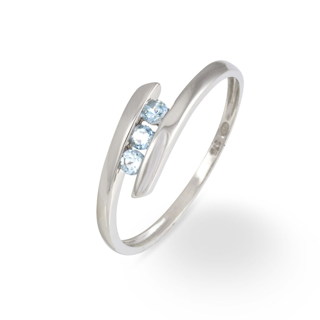 Bague Sally Or Blanc Topaze