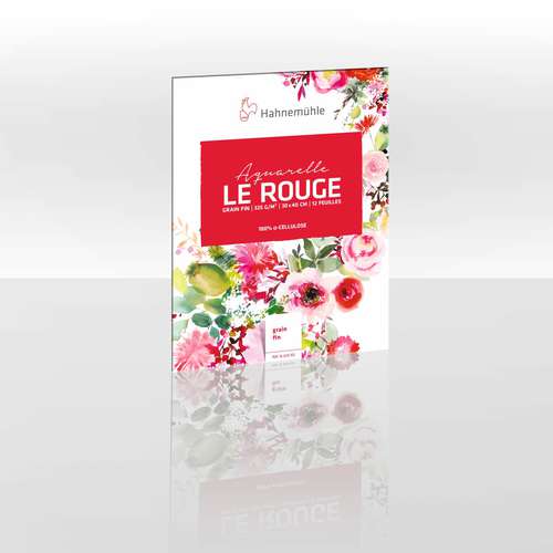 Moulin du Coq Aquarellpapier Le Rouge Block Feinkorn