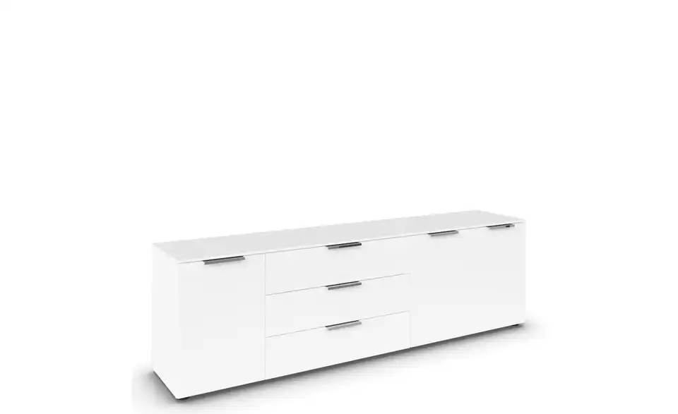 Sideboard Weiß Front: Dekor, Oberboden: Dekor Weiß verchromt