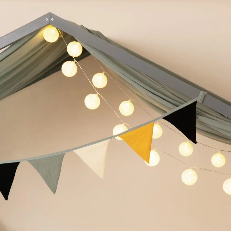 HOME DELUXE kinderbed WOLKENLAND grijs met lades
