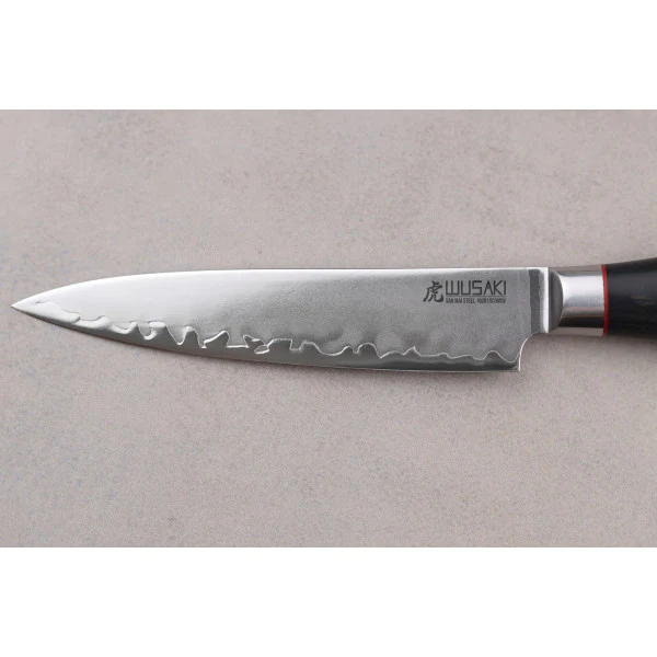 Couteau modèle universel Wusaki Fujiko Black 12cm manche en pakka Wusa