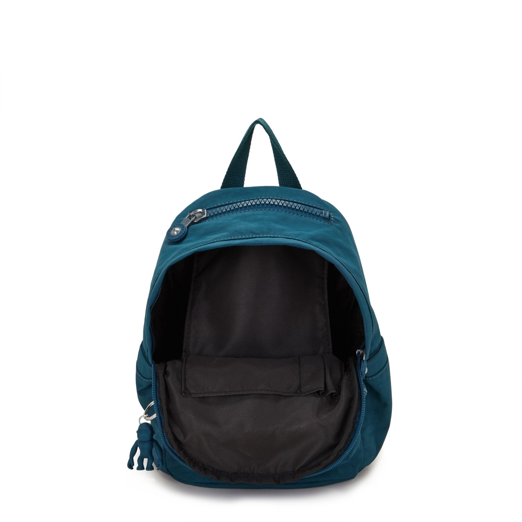 DELIA MINI Petit Sac à Dos avec Poche Frontale et Poignée Supérieure - Cosmic Emerald