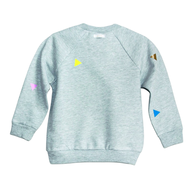 Sweatshirt Triangles Grey