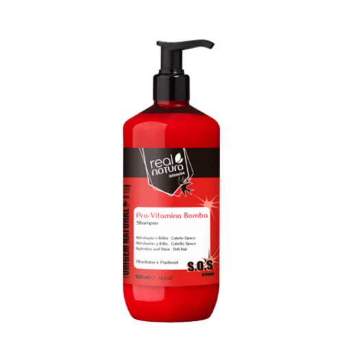 Real Natura Shampoo Sem Sal Pro-Vitamina Bomba 500ml