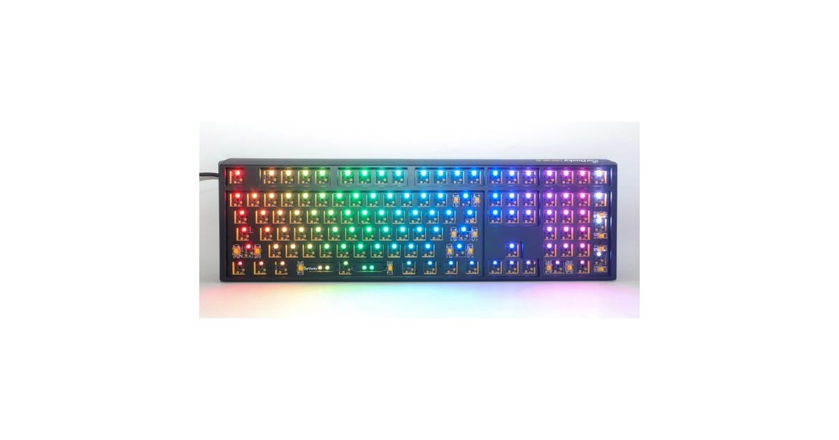 DuckyOne 3 ANSI layout Barebone, toetsenbord  (Zwart/zwart, US lay-out, RGB leds, hot swap, Barebone)