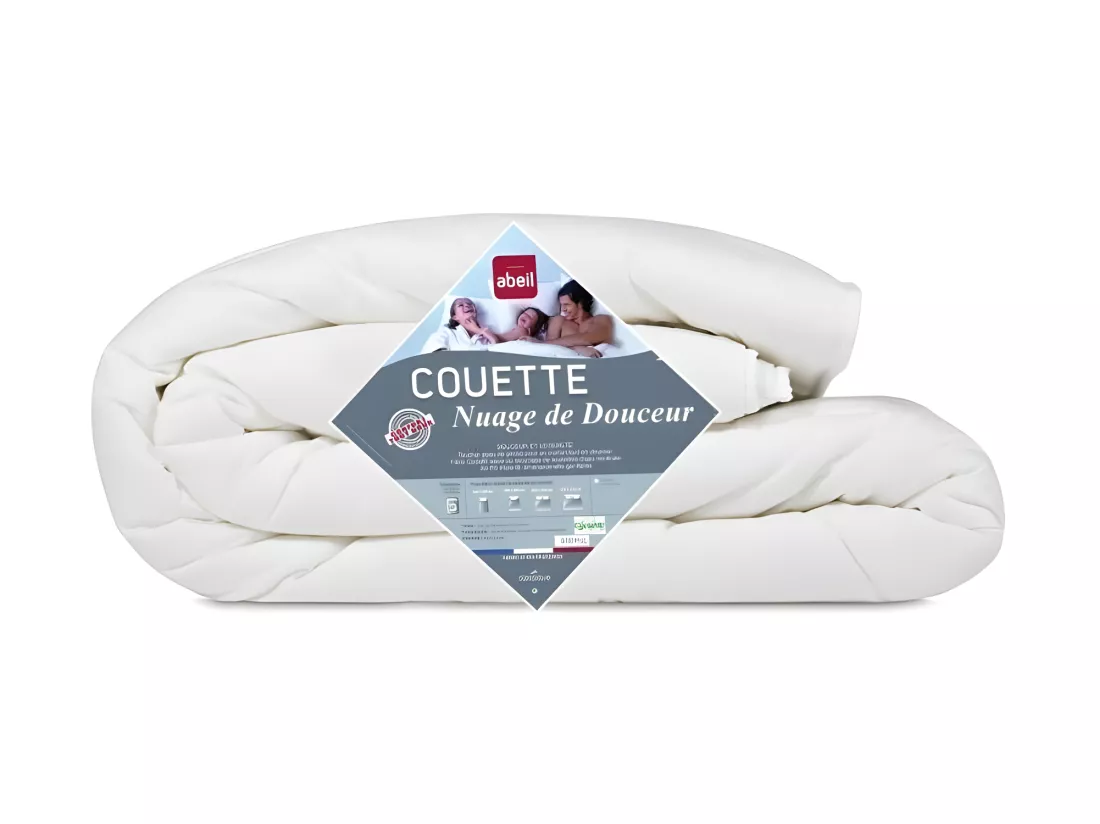 ABEIL Couette NUAGE de DOUCEUR 220x240 cm blanc