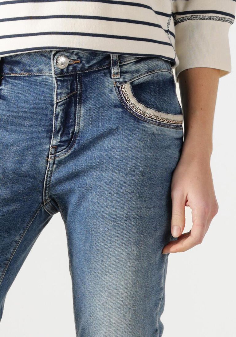 blauwe mos mosh skinny jeans naomi matteos jeans