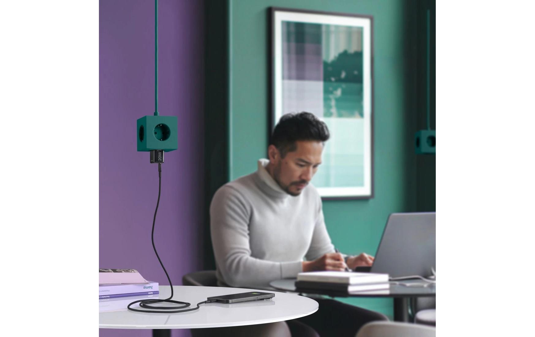 USB-Wandladegerät Mini-charger USB-C 20 W SchwarzSuper-Mini-GaN-Ladegerät USB-C