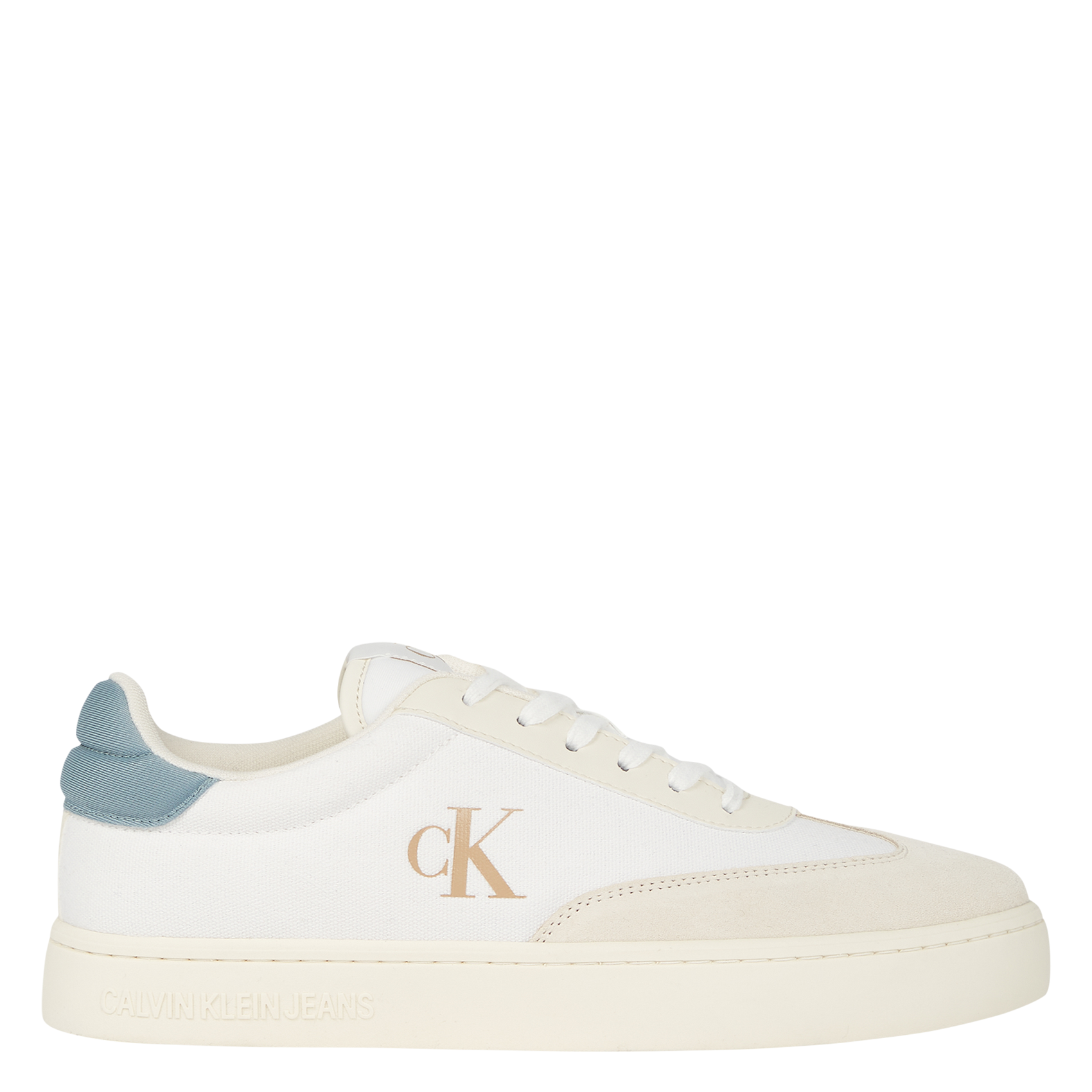 Baskets compensées en cuir| Blanc