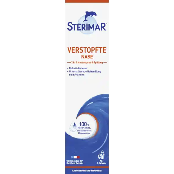 Verstopfte Nase 2 in 1 Nasenspray & Spülung