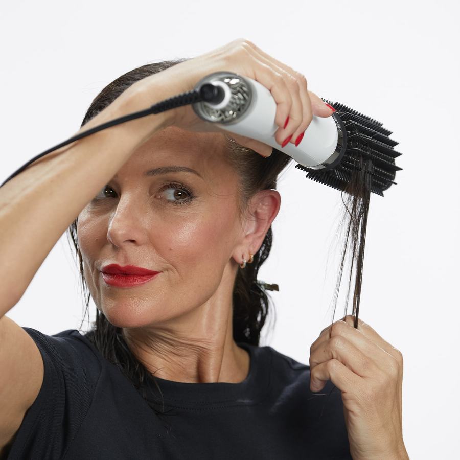 ghd Duet Blow Dry 2 in 1 Hair Dryer Brush White