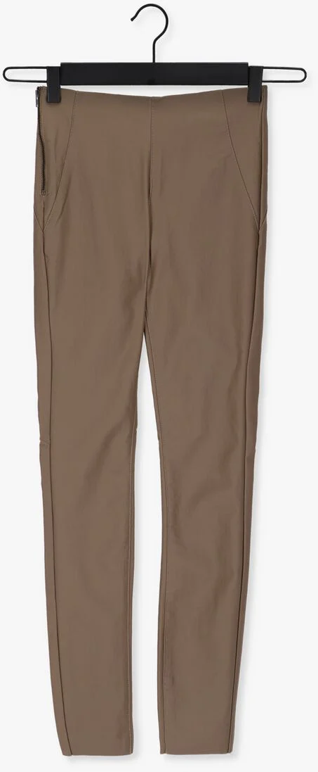 OBJECT taupe object legging objbelle mw coated leggings no
