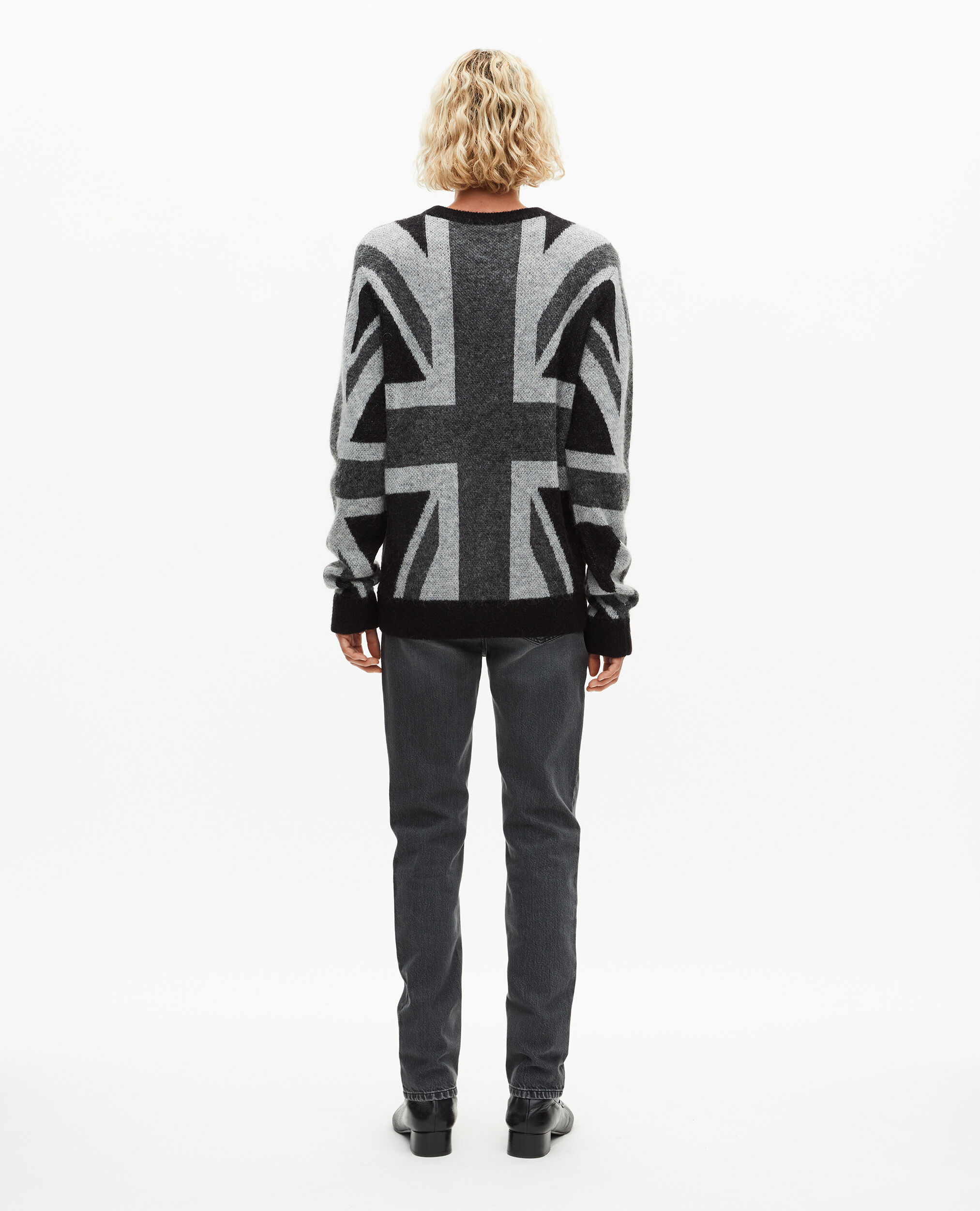 Pull drapeau anglais noir