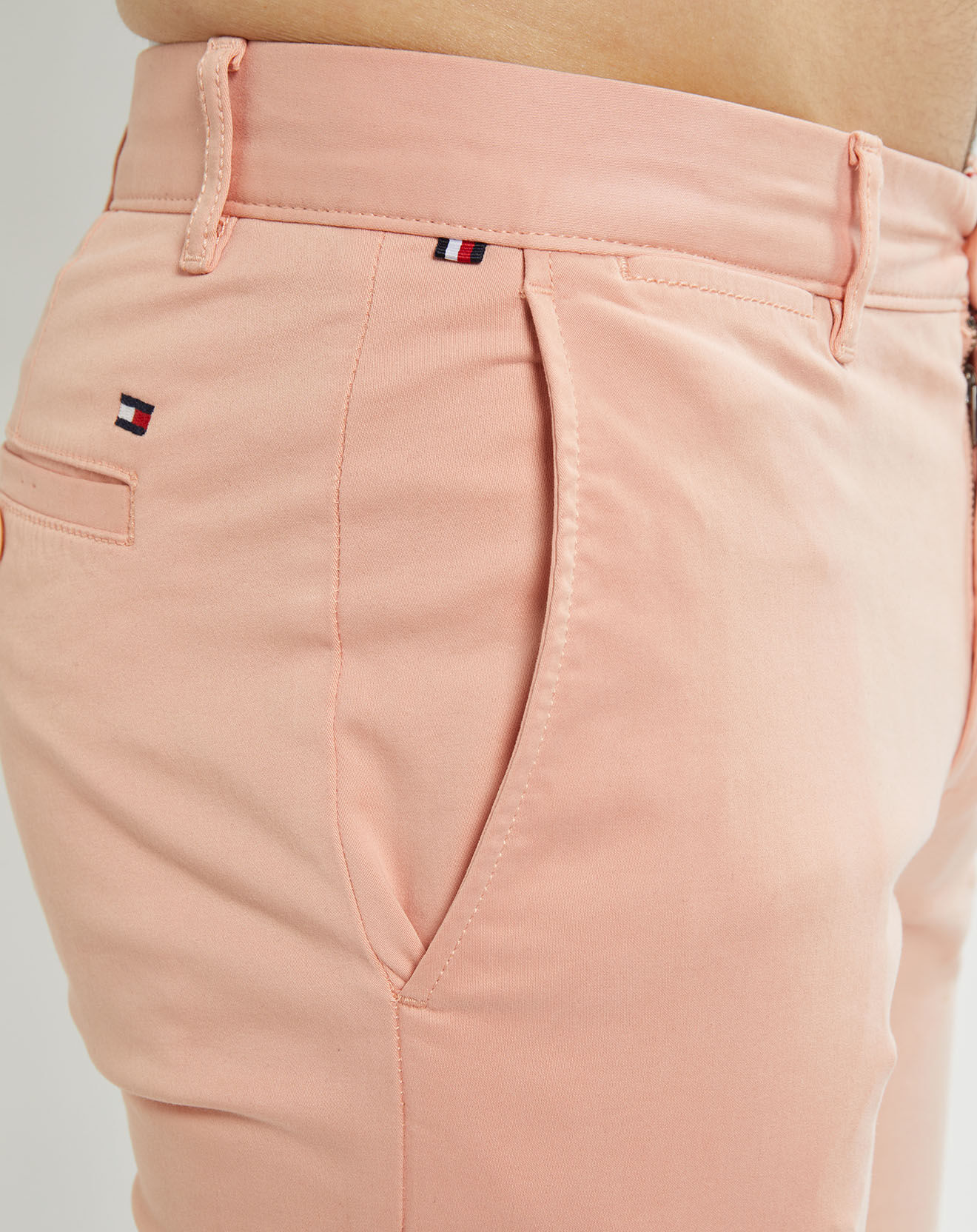 Tommy Hilfiger Pantalon chino ajusté Bleecker Flex Satin bois de  rose