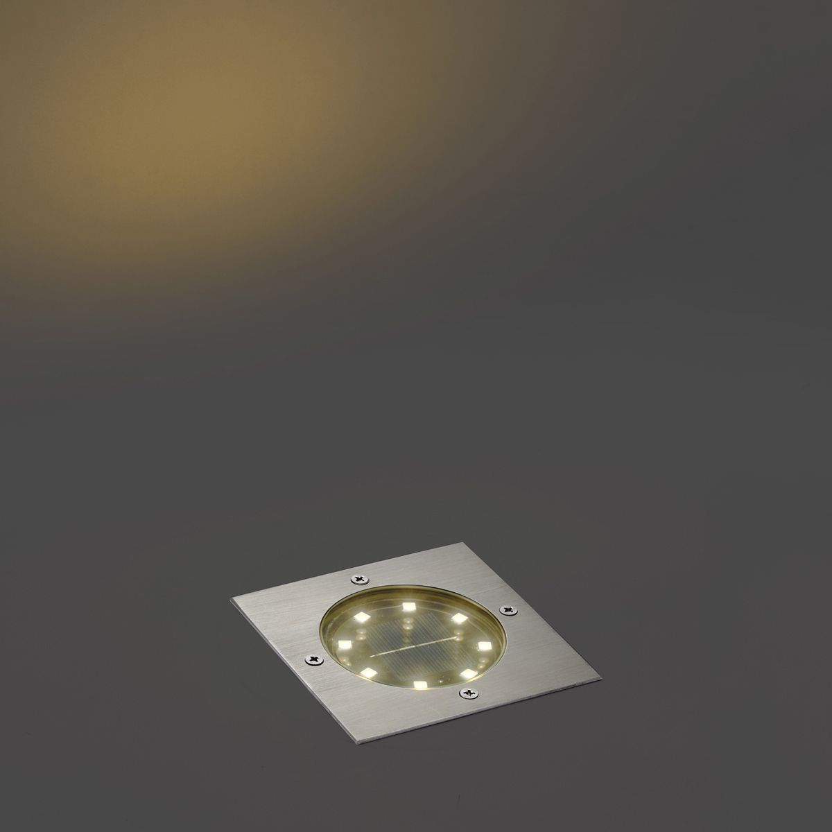 Set van 6 grondspots aluminium vierkant incl. LED IP65 solar - Terry