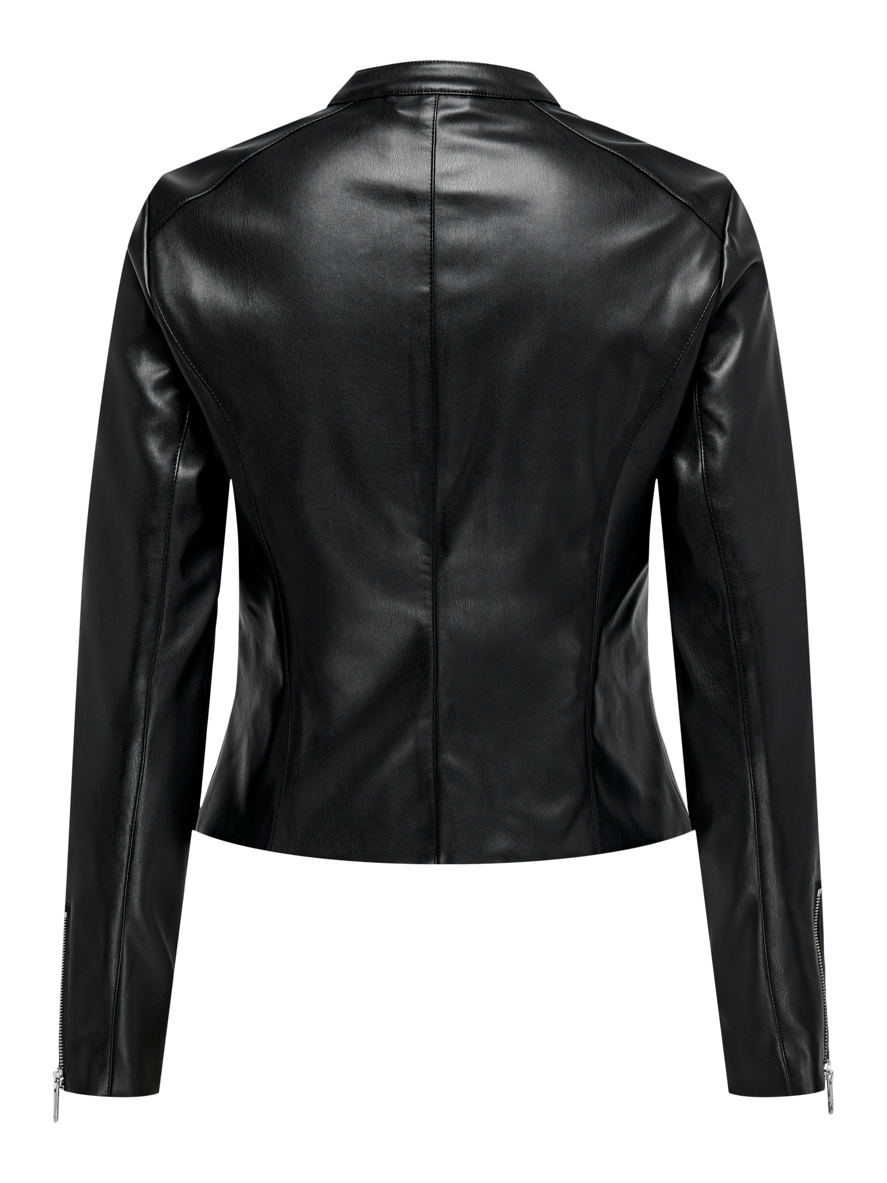 ONLVICS Kunstlederjacke Black