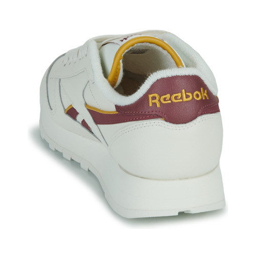 Reebok Classic - CLASSIC LEATHER - Blanc / Bordeaux / Jaune