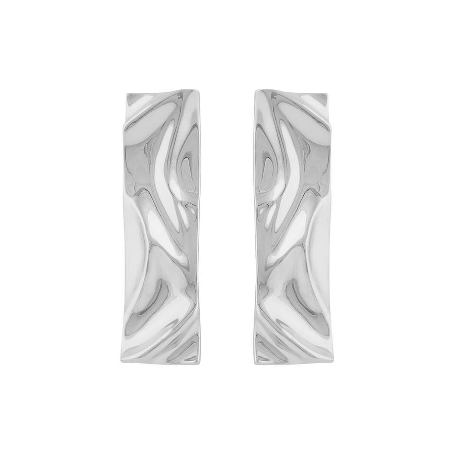 Snö Of Sweden Malibu Long Earring Plain Silver