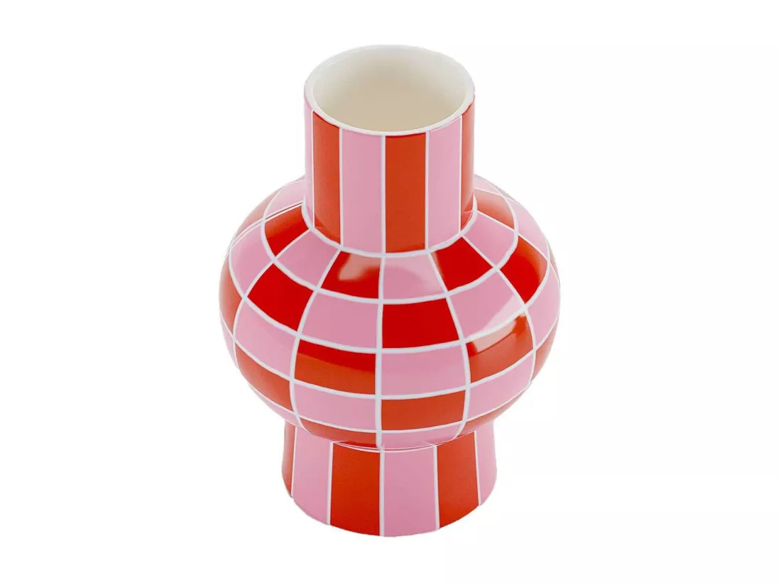 LOUVRE - Vase céramique motif damier