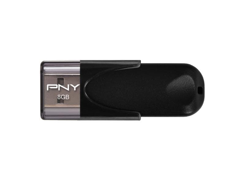 PNY USB-Stick Attaché 4 2.0  8 GB USB-Stick mit 8 GB Speicherkapazität und 25 MB/s Lesegeschwindigkeit