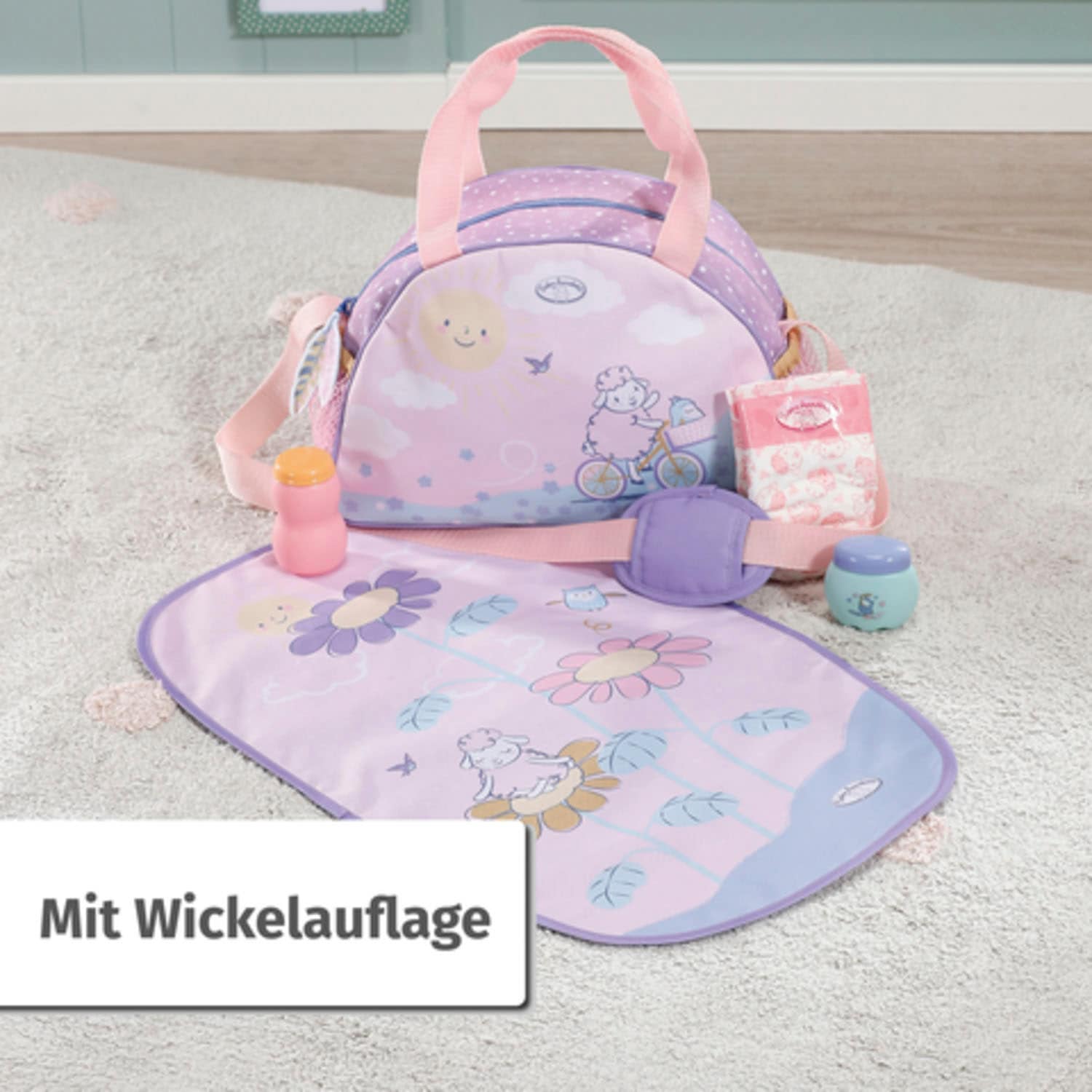 Baby Annabell Puppen Wickeltasche mit Zubehör