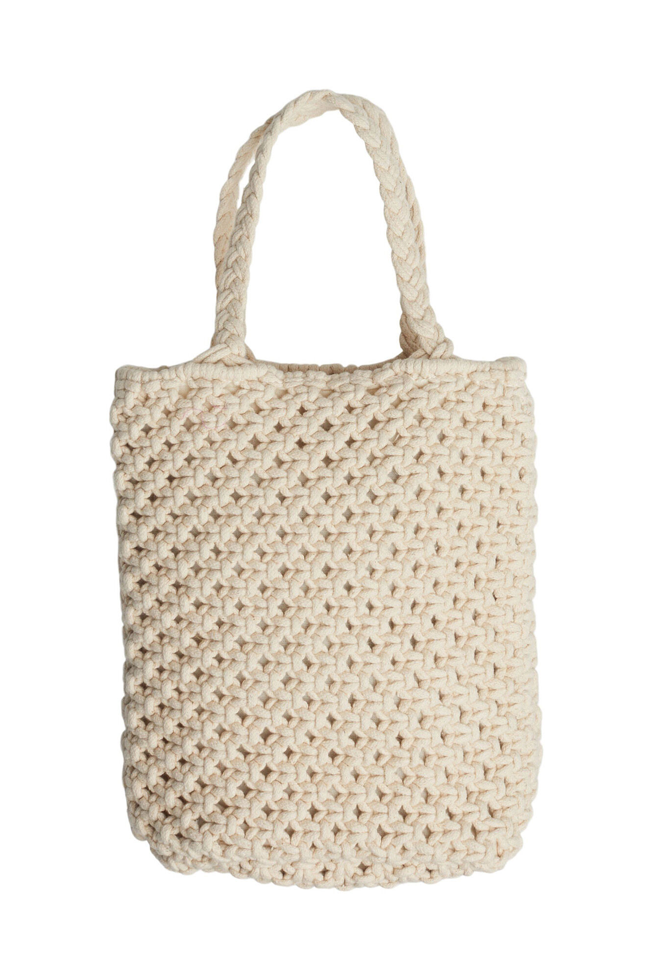 Bolsa de crochê em algodão - Bege