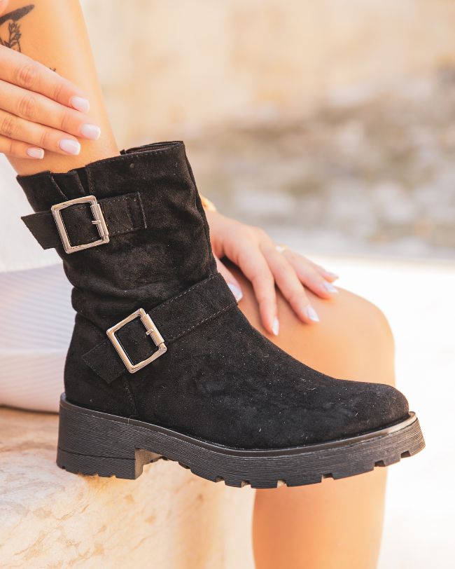 Bottines femme noires à talon - Bianca