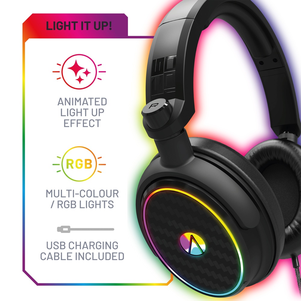 Stealth LED-beleuchtetes Gaming-Headset für Xbox, PS4/PS5, Switch, PC