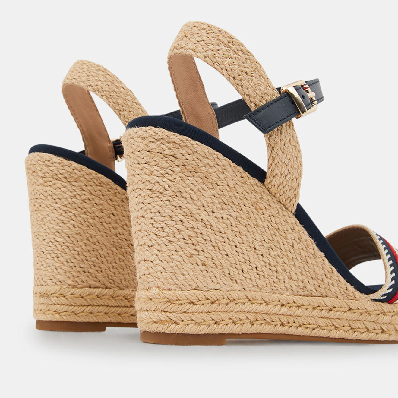 Tommy Hilfiger Sandales compensées Artisan bleu marine - Talon 10 cm