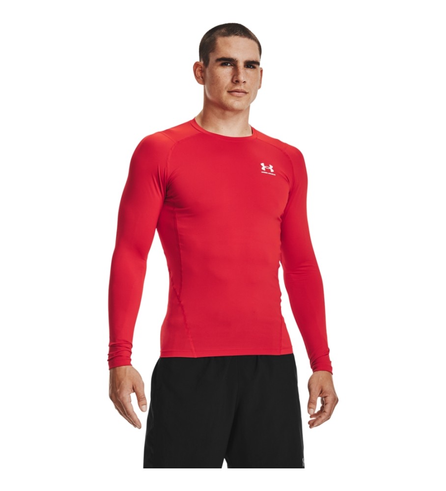 Camiseta de manga comprida Under Armour HeatGear Armour, vermelha