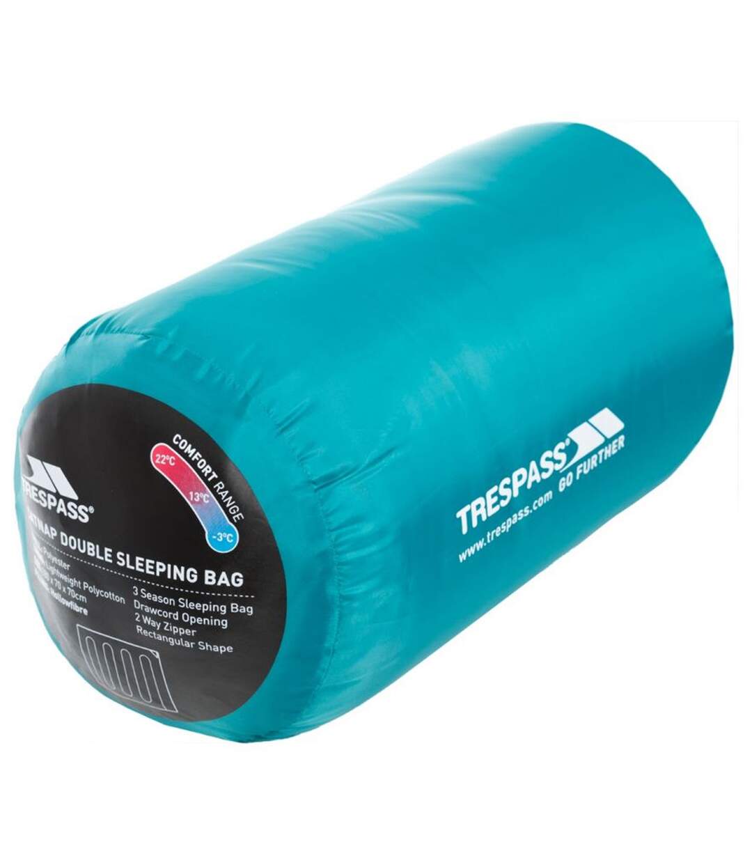Trespass - Sac de couchage double CATNAP (Jade) (Taille unique) - UTTP2891