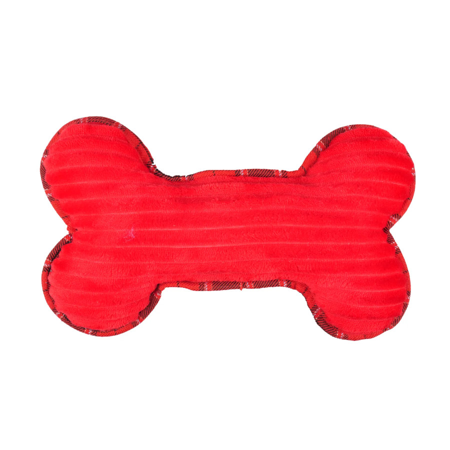 Brinquedo de pelúcia de flamingo, boneco de neve e osso para cães.