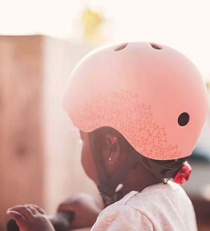 Scoot and Ride Fahrradhelm - Reflective Rose