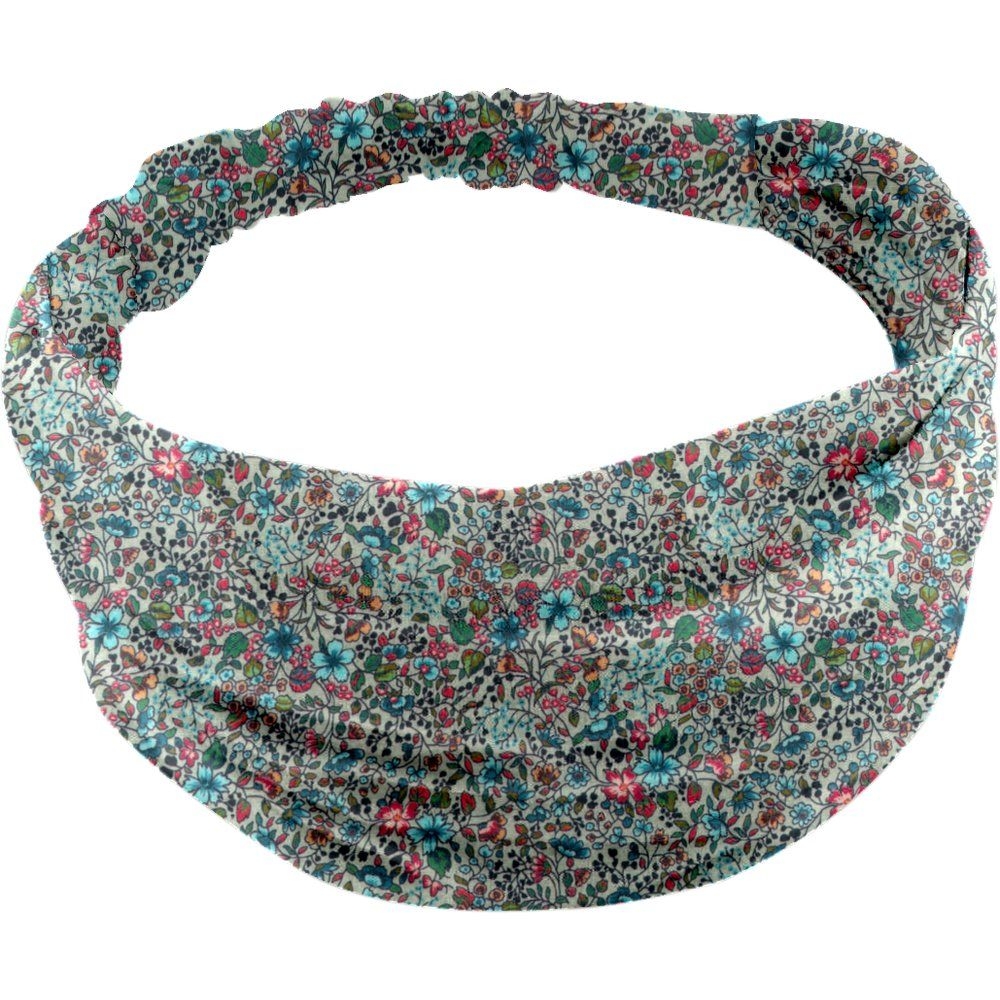 Bandeau Fichu Bébé Fleur Mentholé