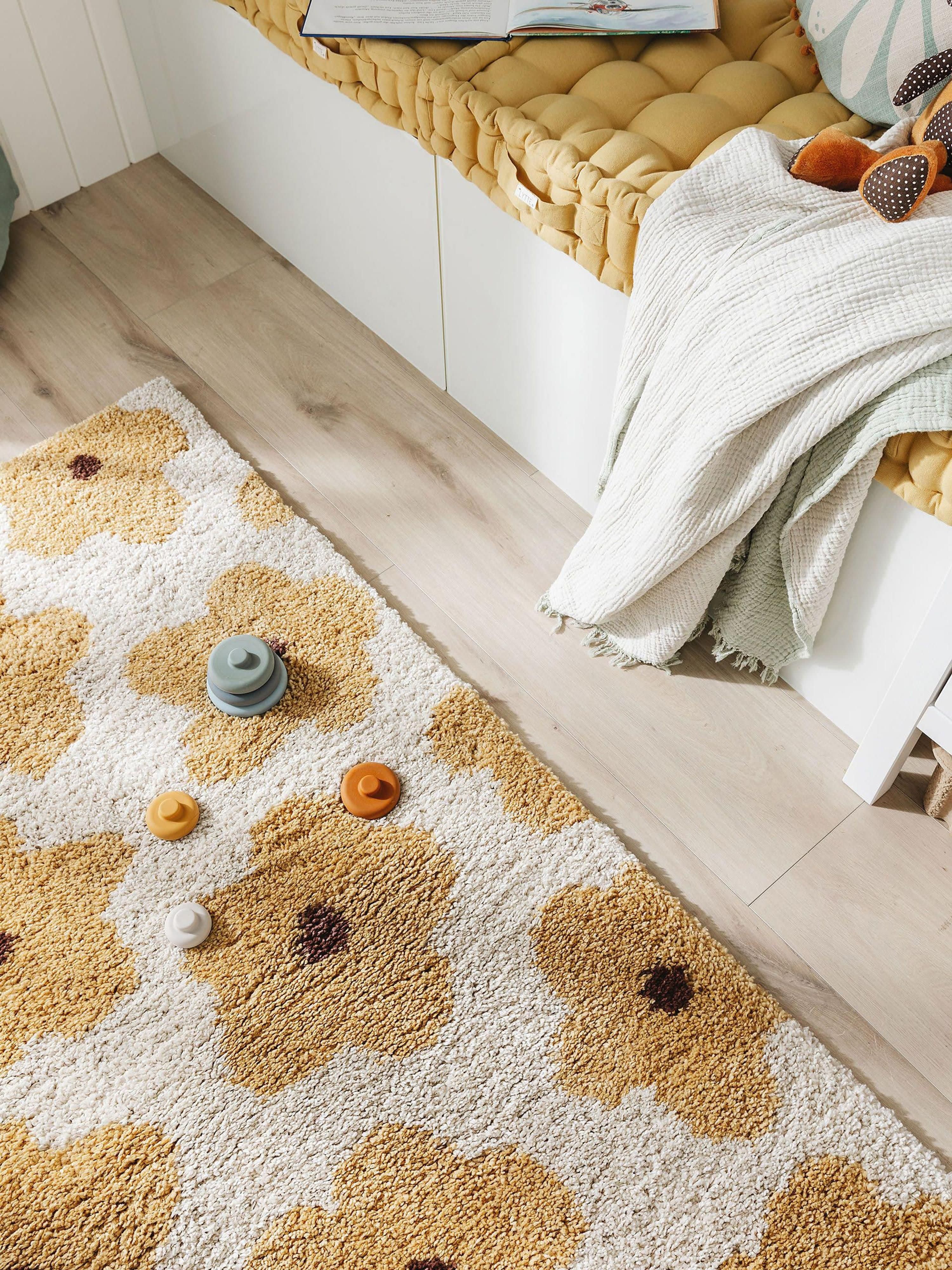 Kindervloerkleed Gobi met bloemenpatroon