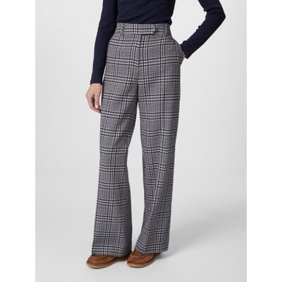 Damen-Marlenehose Karo, Multicolor