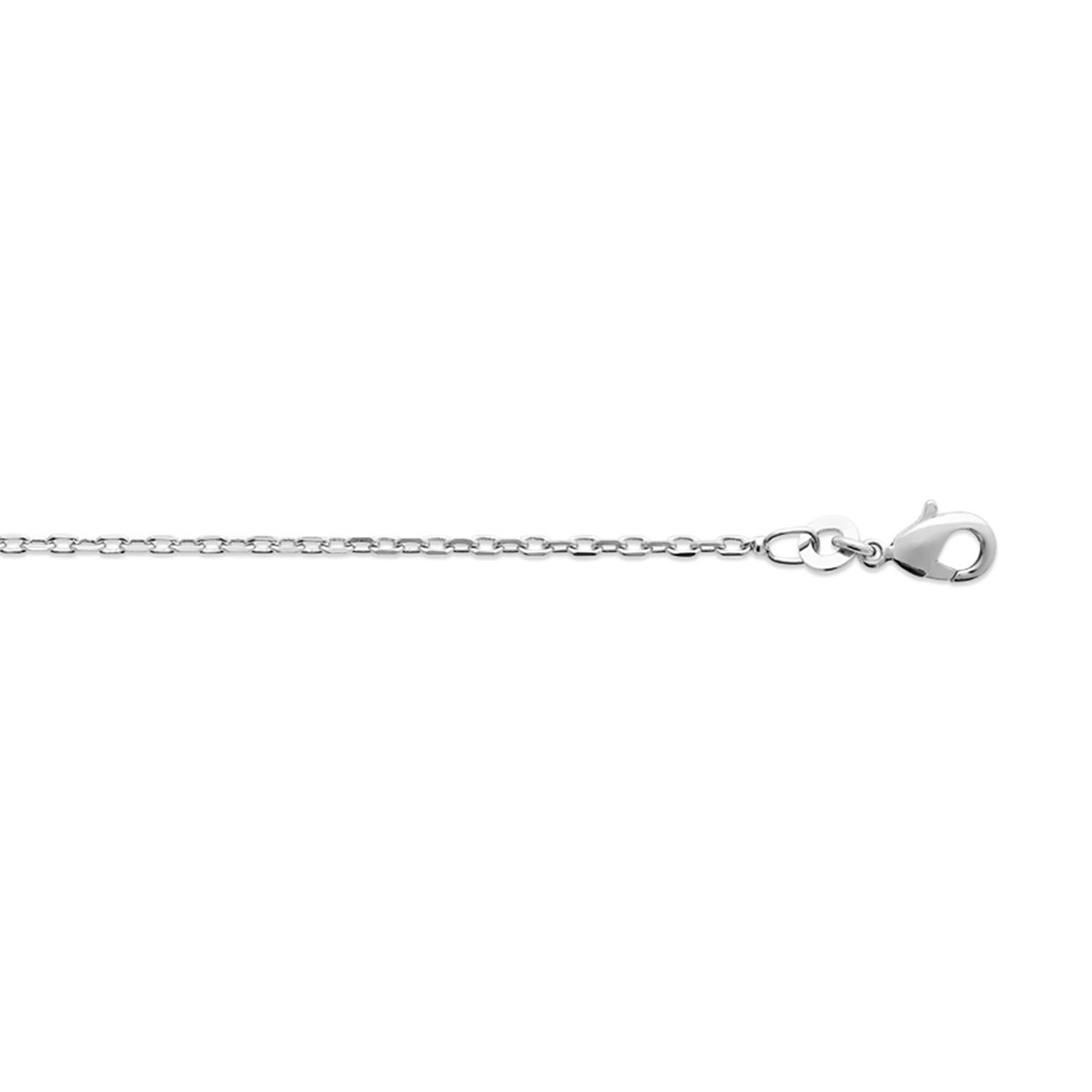 Chaîne Brillaxis argent rhodié 45cm