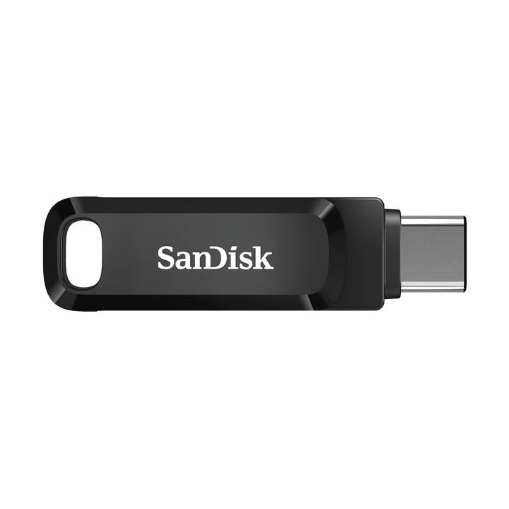 (128GB) Ultra Dual Drive Go USB C / USB 3.1 Speicher Stick Flash Drive 150Mbps (SDDDC3-128G-G46) - Schwarz