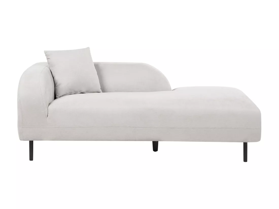 Chaise longue côté droite gris clair LE CRAU