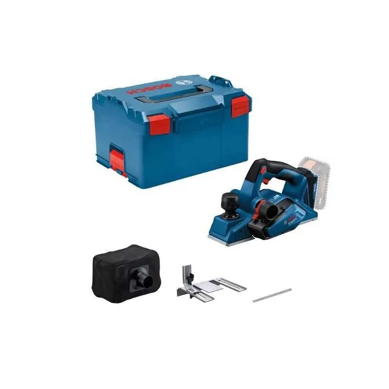 Bosch cordless planer GHO 18V-26 Professional solo, 18Volt, electric planer (blue/black, without battery and charger, in L-BOXX) - SOLO