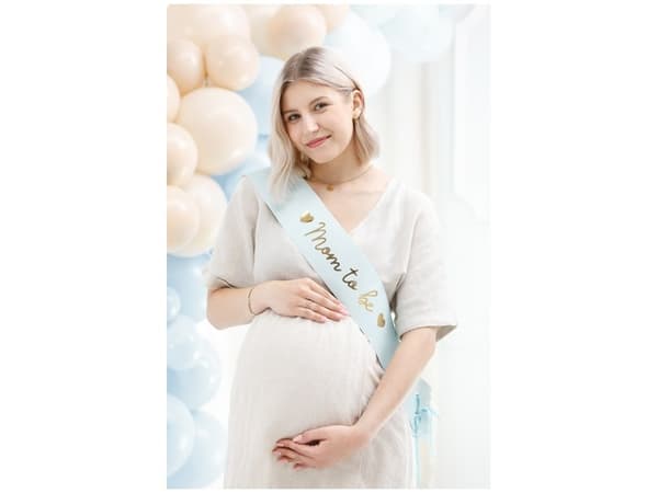 Skærf MOM TO BE blå