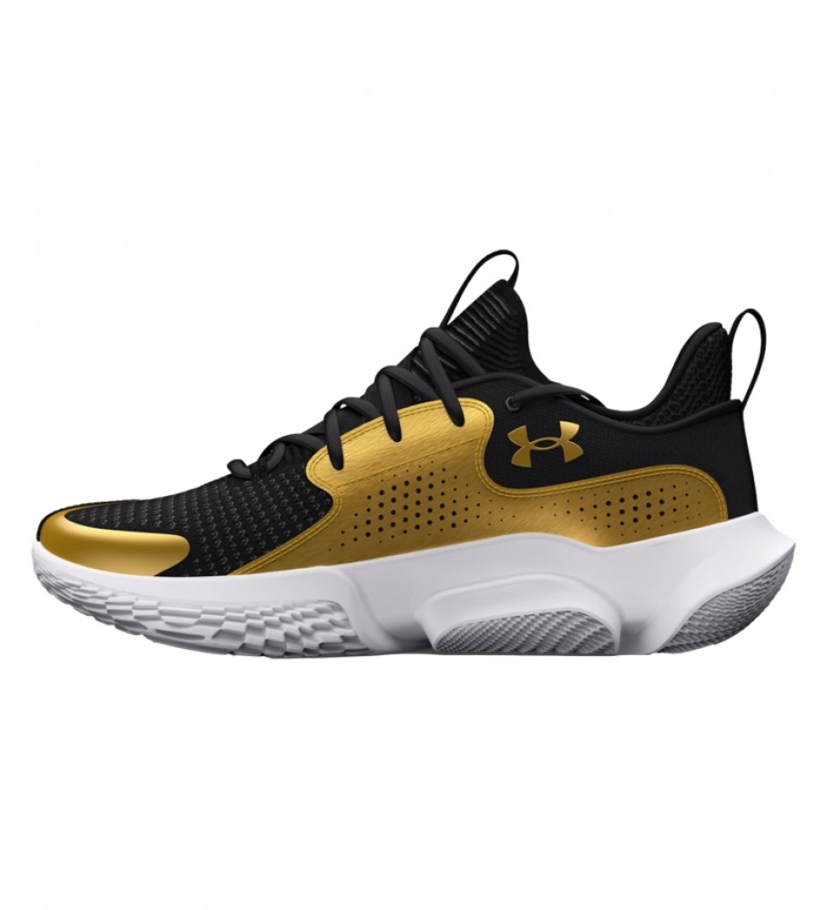 Tênis Under Armour UA Flow FUTR X3, Preto/Dourado