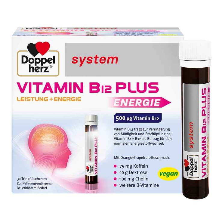 Doppelherz system Vitamin B12 Plus Trinkampullen, 30X25 ml