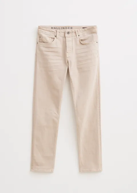 Heaton modern regular jeans zand (ZAND)