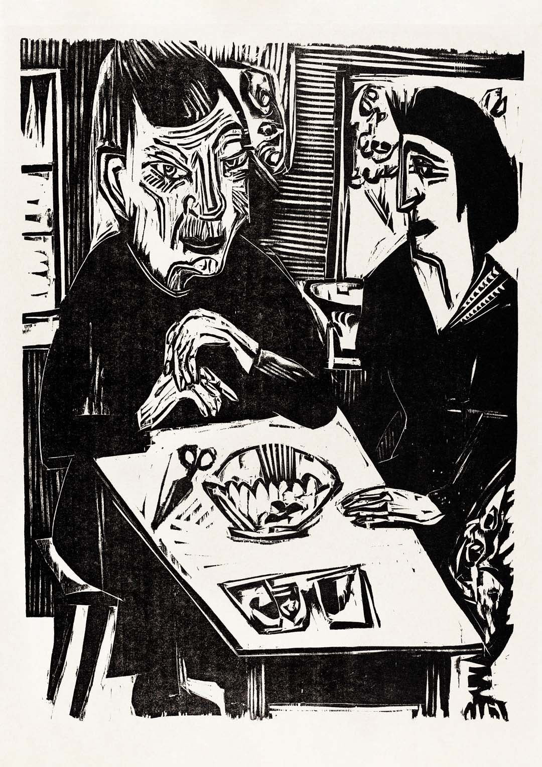 Alte und junge Frau von Ernst Kirchner
