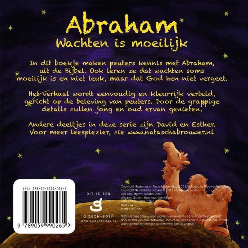 Boek - Abraham - Peuterboek - Kleurrijk - Bijbelverhaal