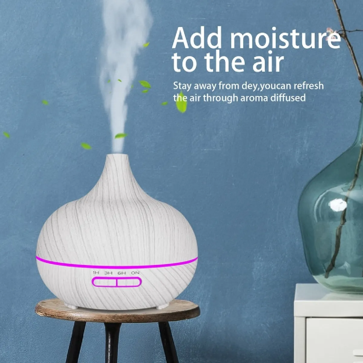 Humidificateur Wewoo - Vase 400 ml LED Américain