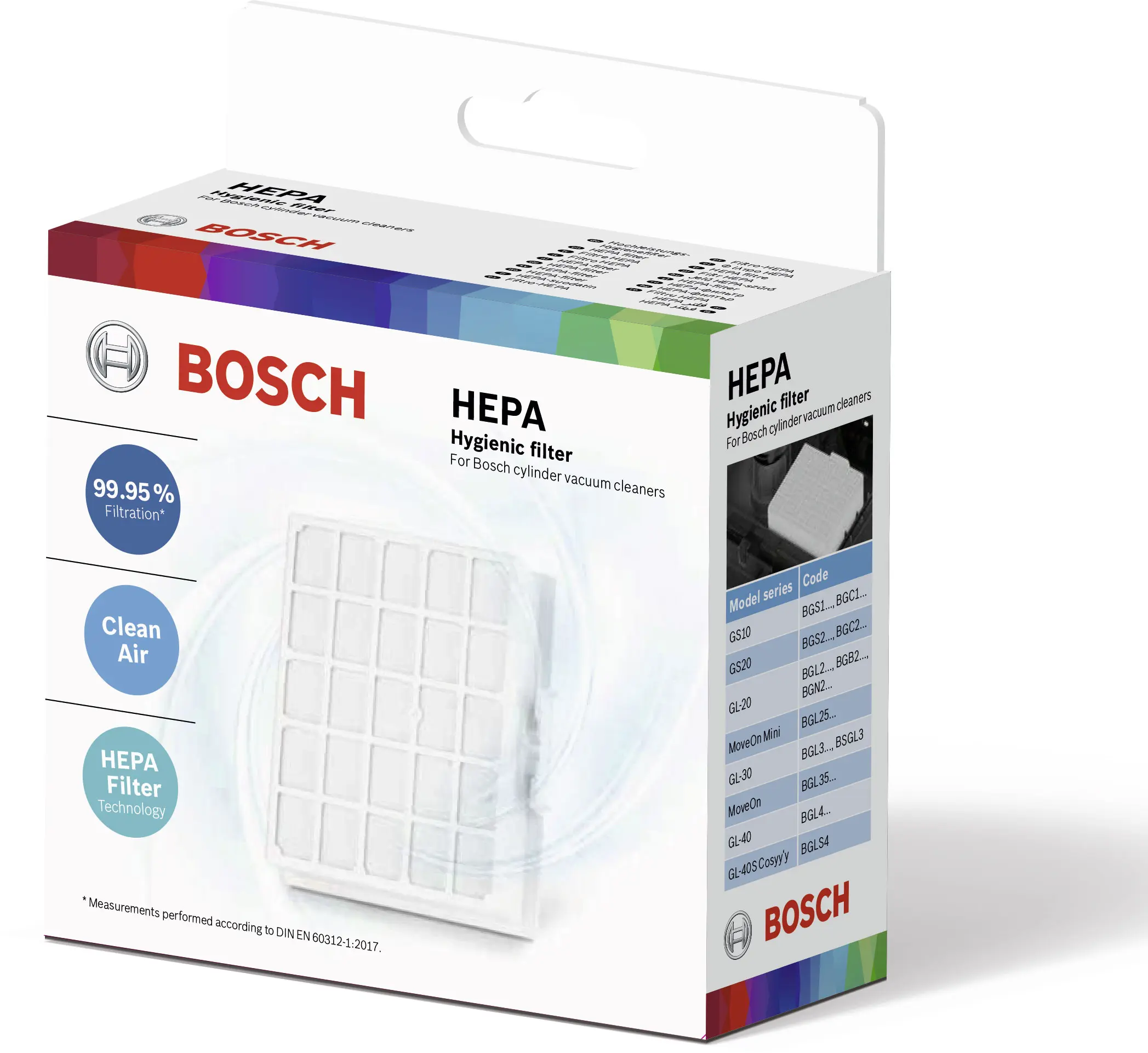 HEPA-hygiënefilter geschikt voor stofzuigers 17008985 • BBZ156HF