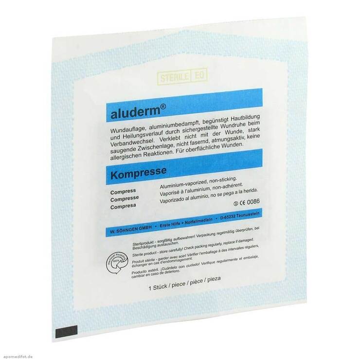 Aluderm Kompressen 10x15cm, 1 St